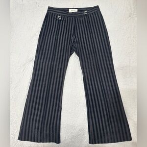 Derek Lam Black and Gray Striped Kids Pants